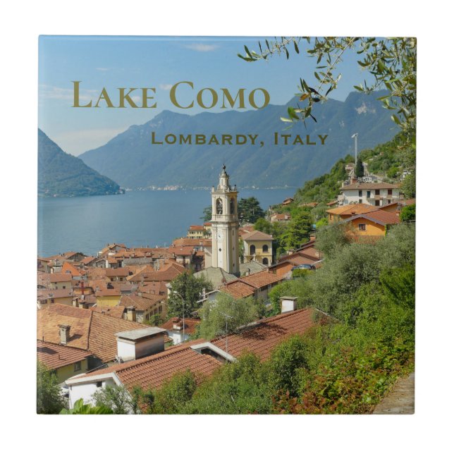 Lake Como Lombardy Italy Tile (Front)