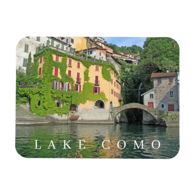 Lake Como Nesso view fridge magnet (Horizontal)