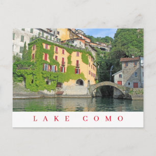 Lake Como Nesso view postcard