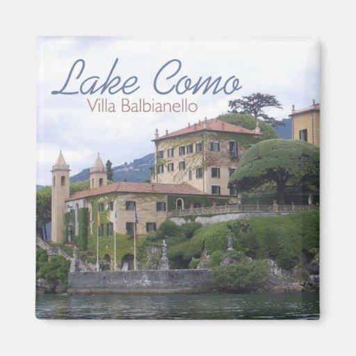Image of Lake Como Villa Balbianello Travel Photo Magnet