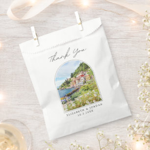 Lake Como Wedding Favour Photo Thank You Bags