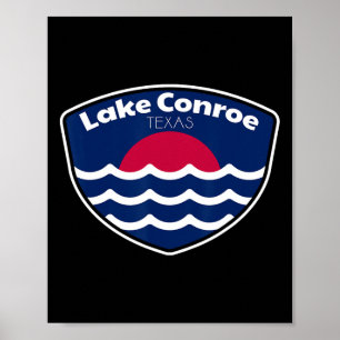 Lake Conroe Texas Fishing Poster