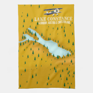 Lake Constance Germany, Austria and Switzerland Tea Towel