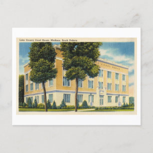Lake County Court House in Madison, South Dakota,  Postcard