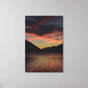 Lake Crescent at Sunset Canvas Print
