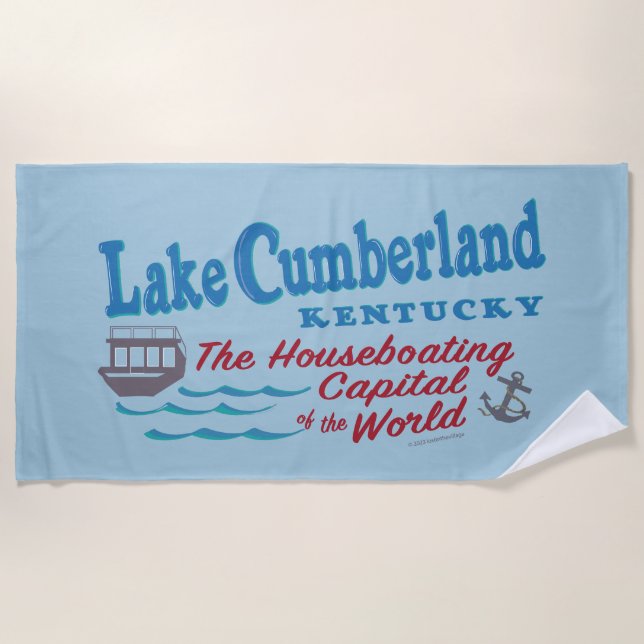 Lake Cumberland Beach Towel (Front)