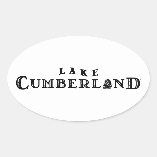 Lake Cumberland Oval Sticker (Front)