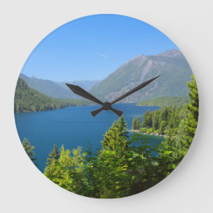 Lake Cushman in Summer Clock