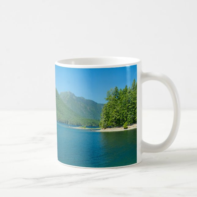 Lake Cushman in Summer Coffee Mug (Right)