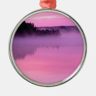 Lake Dawn Ensign Boundary Waters Canoe Area Metal Tree Decoration