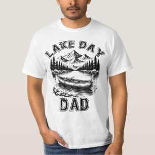 Lake Day Dad, Camping Adventure T-Shirt