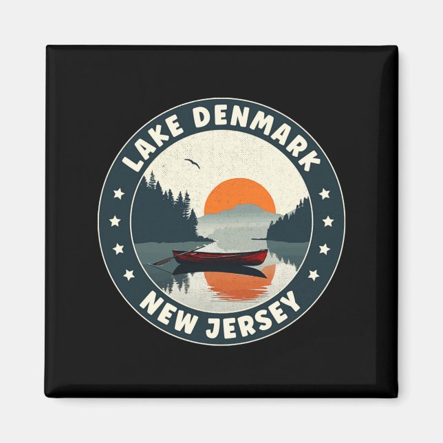 Lake Denmark New Jersey Sunset T Shirt  Magnet (Front)