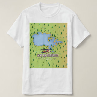 Lake Der-Chantecoq, france Lake Map T-Shirt