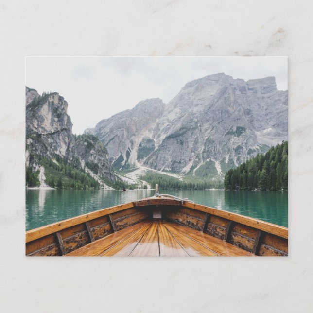Lake di Braies, Pragser Wildsee - Lake Prags Italy Postcard (Front)