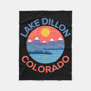 Lake Dillon Colorado Fishing Hiking Boating Fleece Blanket