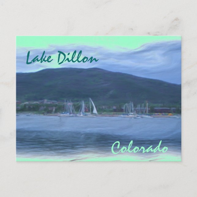 Lake Dillon Colorado postcard (Front)
