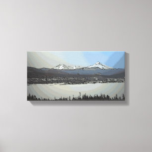 Lake Dillon Colorado scenic art canvas Print
