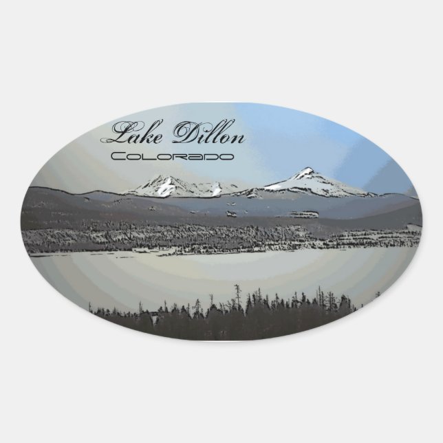 Lake Dillon Colorado scenic stickers (Front)