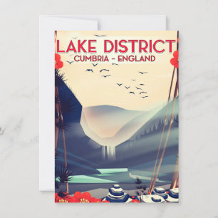Lake District Cumbria Vacation poster Invitation