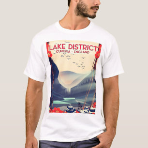 Lake District Cumbria Vacation poster T-Shirt