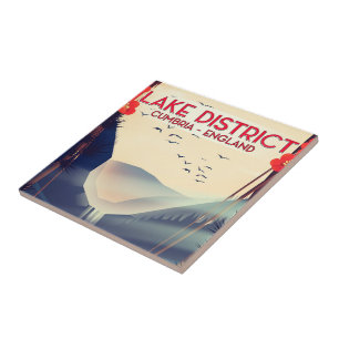 Lake District Cumbria Vacation poster Tile