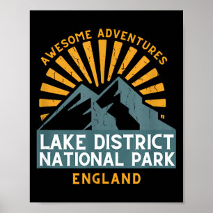 Lake District England National Park Lakes Men Wome Poster