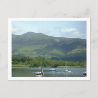 Lake District Mountain & boats Postcard