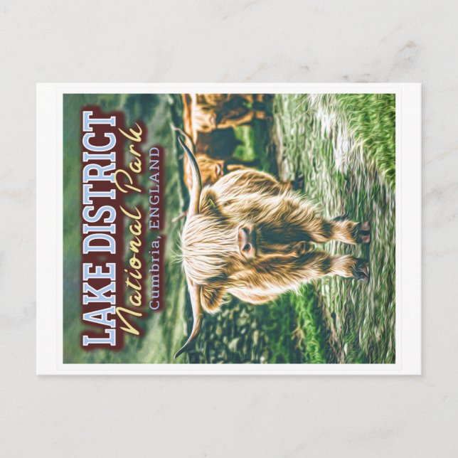LAKE DISTRICT NATIONAL PARK - CUMBRIA ENGLAND POSTCARD (Front)