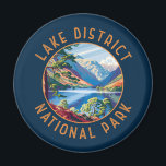 Lake District National Park England Distressed Magnet<br><div class="desc">Lake District National Park vector artwork design. It is the largest of the thirteen national parks in England and Wales.</div>