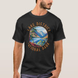Lake District National Park England Distressed T-Shirt<br><div class="desc">Lake District National Park vector artwork design. It is the largest of the thirteen national parks in England and Wales.</div>