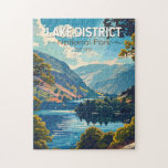 Lake District National Park England Travel Art Jigsaw Puzzle<br><div class="desc">Lake District National Park vector artwork design. It is the largest of the thirteen national parks in England and Wales.</div>