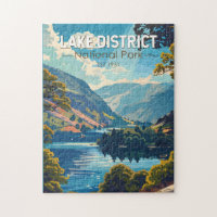 Lake District National Park England Travel Art
