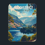 Lake District National Park England Travel Art Magnet<br><div class="desc">Lake District National Park vector artwork design. It is the largest of the thirteen national parks in England and Wales.</div>