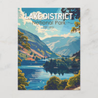 Lake District National Park England Travel Art