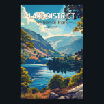 Lake District National Park England Travel Art Poster<br><div class="desc">Lake District National Park vector artwork design. It is the largest of the thirteen national parks in England and Wales.</div>