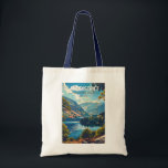 Lake District National Park England Travel Art Tote Bag<br><div class="desc">Lake District National Park vector artwork design. It is the largest of the thirteen national parks in England and Wales.</div>
