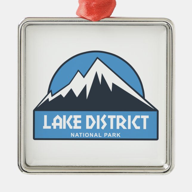 Lake District National Park Metal Tree Decoration (Front)
