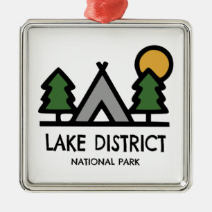 Lake District National Park Metal Tree Decoration
