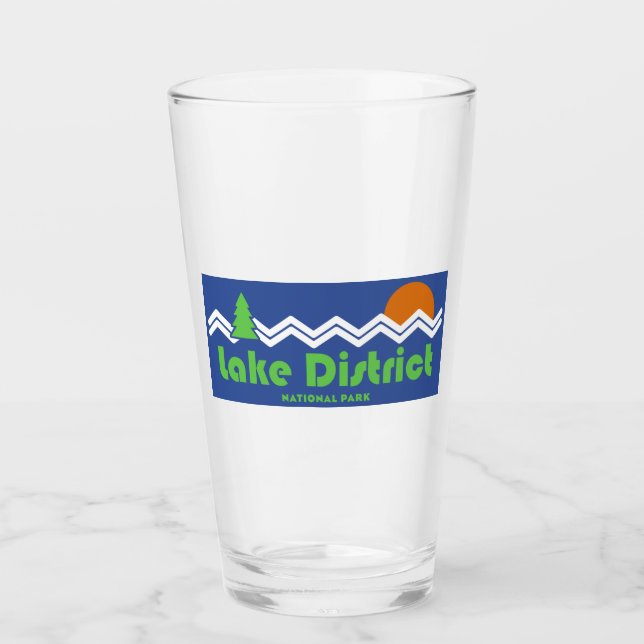 Lake District National Park Retro Glass (Front)