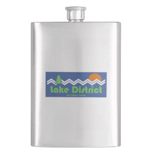 Lake District National Park Retro Hip Flask