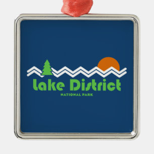 Lake District National Park Retro Metal Tree Decoration