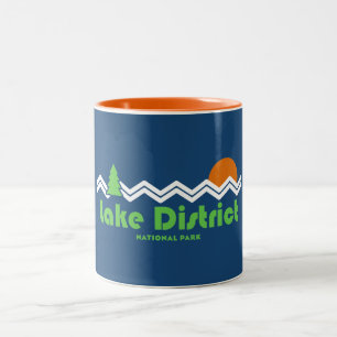 Lake District National Park Retro Two-Tone Coffee Mug