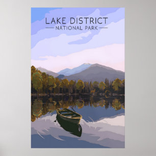 Lake District National Park Travel Poster