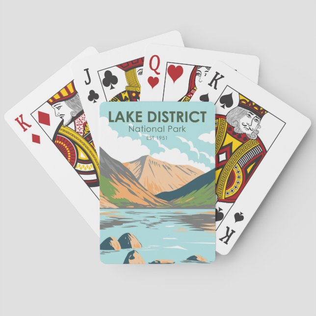 Lake District National Park Wasdale Head England  Playing Cards (Back)