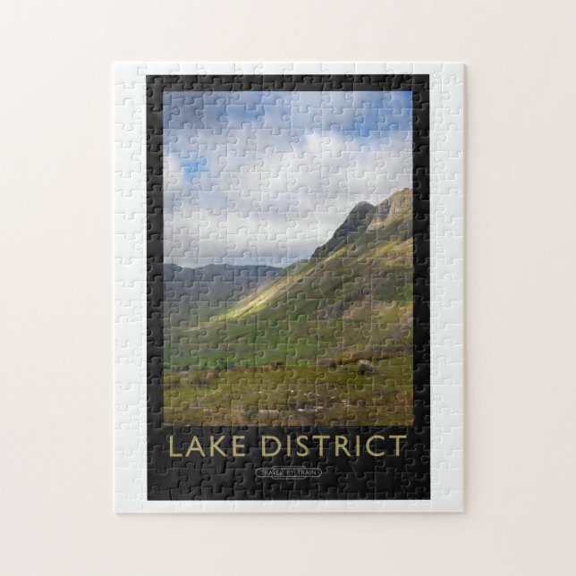Lake District Railway Poster Jigsaw Puzzle (Vertical)