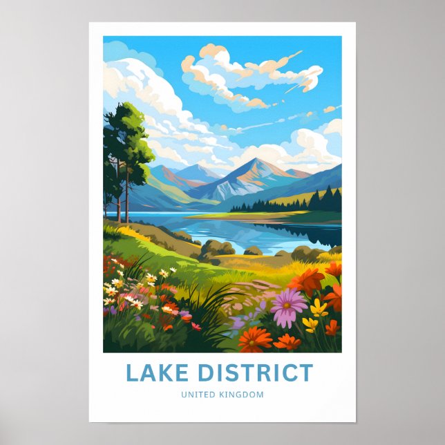 Lake District United Kingdom Travel Print (Front)