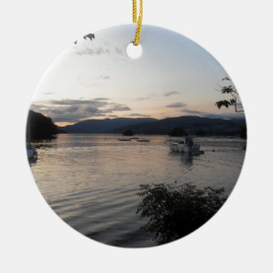Lake District Windermere Lake Ceramic Tree Decoration