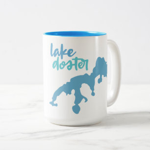 Lake Doster, Plainwell, Michigan Two-Tone Coffee Mug