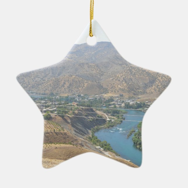 Lake Ducan4 Ceramic Tree Decoration (Front)