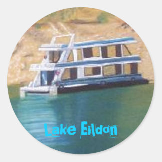 Lake Eildon Classic Round Sticker